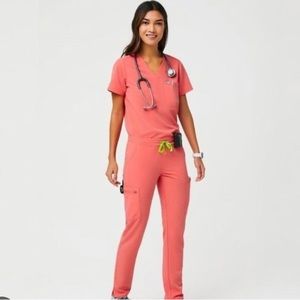 Figs Limited Edition Hot Coral Joggers